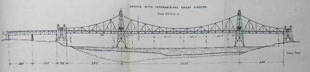 Stewart's scheme for the Sidney Harbour Bridge,  from the Sidney Harbour Bridge Advisory Board's report of 1903