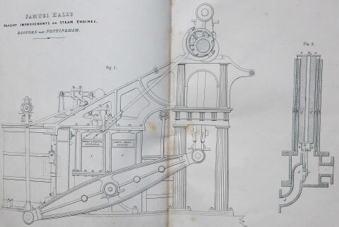 Illustration from Hall's 'Patent Improvements on Steam Engines'