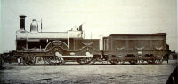 Photograph of the locomotive 'Leinster', made for the Ulster Railway by Beyer & Peacock  in 1863