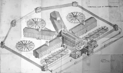 'Isometrical view of Pentonville Prison'